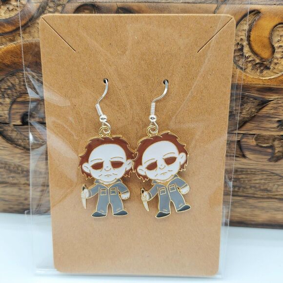 Halloween Earrings Horror Movie Michael Myers - Picture 1 of 2